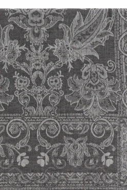 Etro GREY Scarf with a decorative pattern
