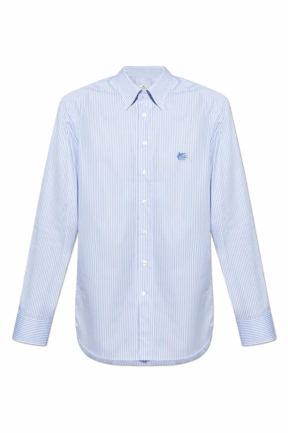 Etro light blue Shirt with stripe pattern