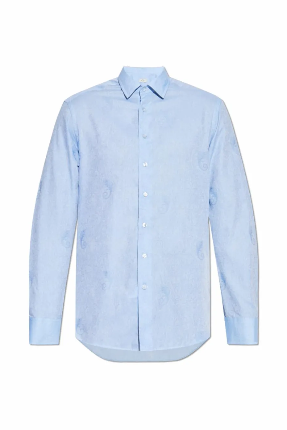 Etro light blue Shirt with decorative pattern
