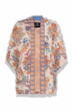 Etro MULTICOLOUR Cardigan with fringes
