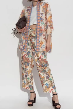 Etro MULTICOLOUR Cardigan with fringes