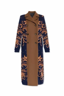 Etro MULTICOLOUR Coat made of combined fabrics