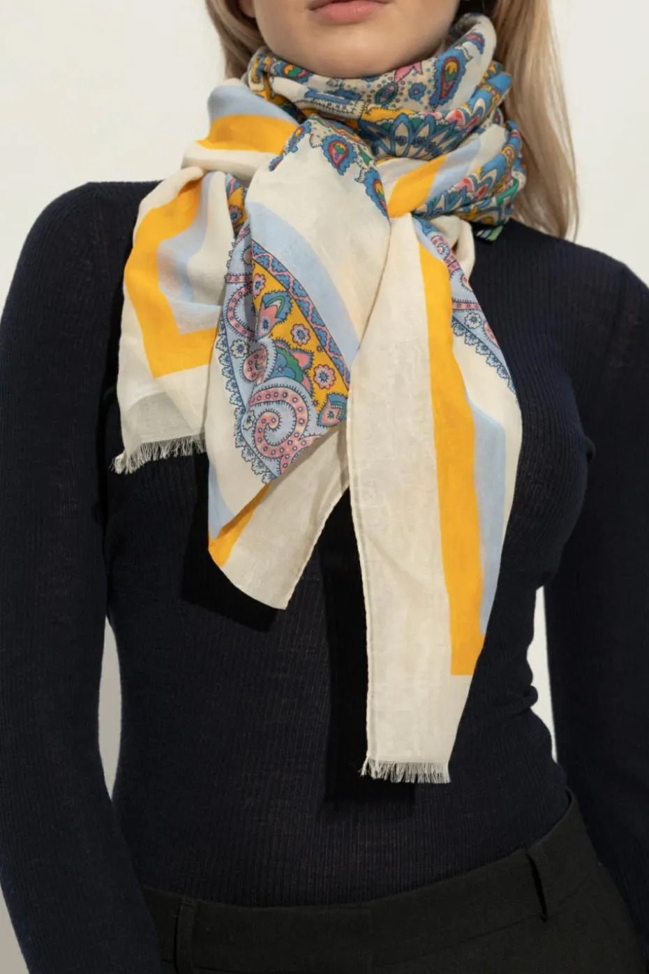 Etro MULTICOLOUR Cotton scarf