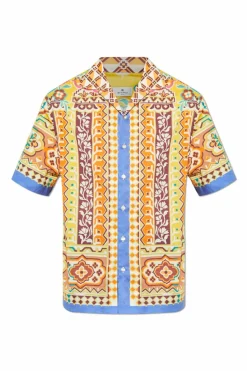 Etro MULTICOLOUR Patterned basket with short sleeves