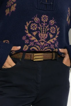 Etro MULTICOLOUR Patterned belt