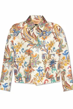 Etro MULTICOLOUR Silk jacket with print