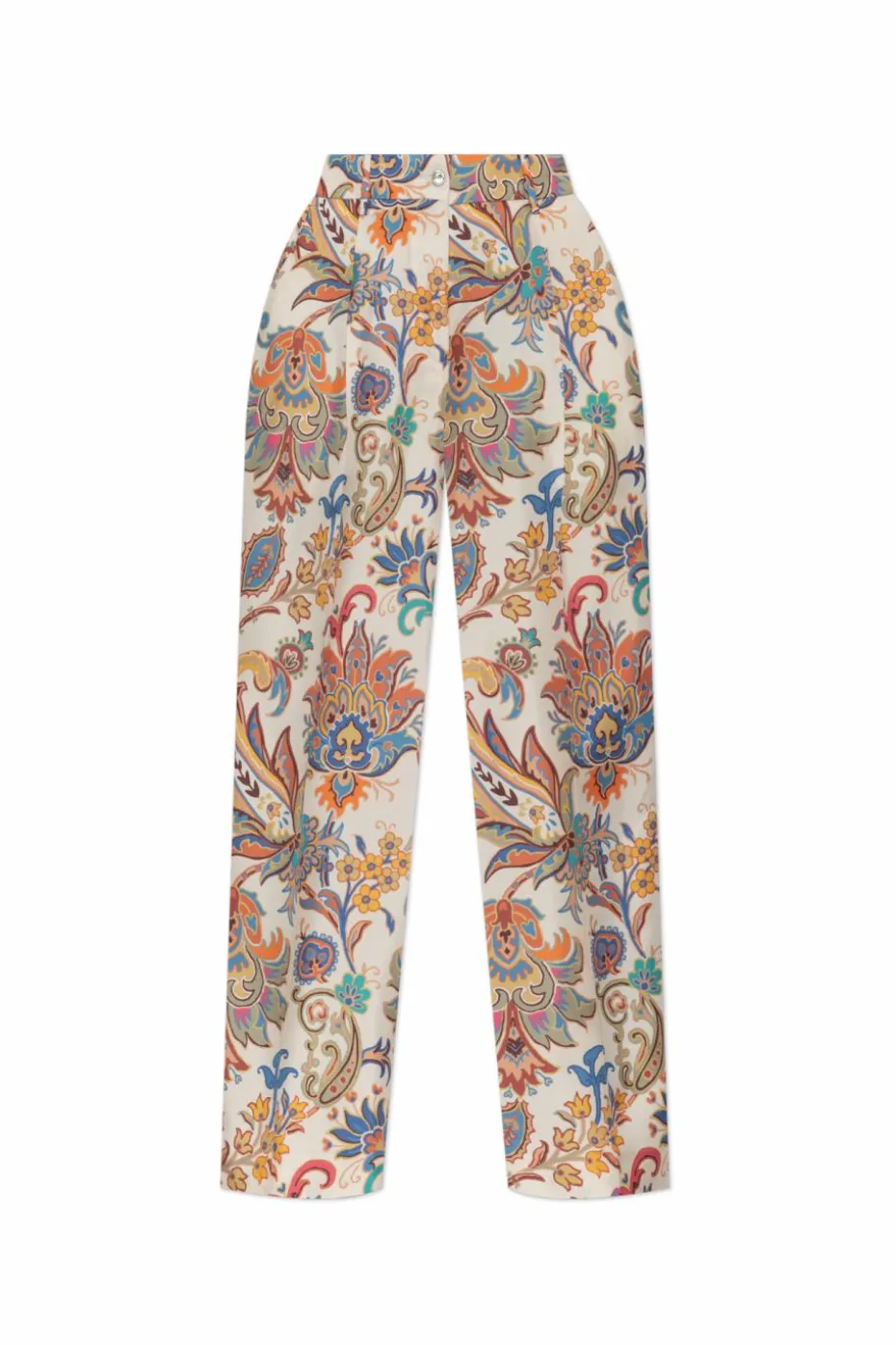 Etro MULTICOLOUR Silk pleated trousers