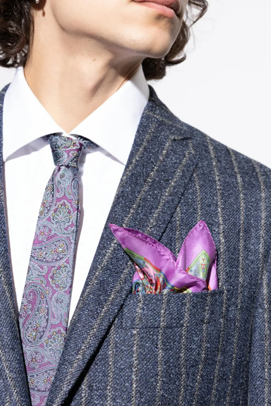 Etro MULTICOLOUR Silk pocket square