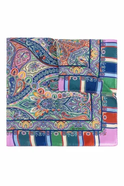 Etro MULTICOLOUR Silk pocket square