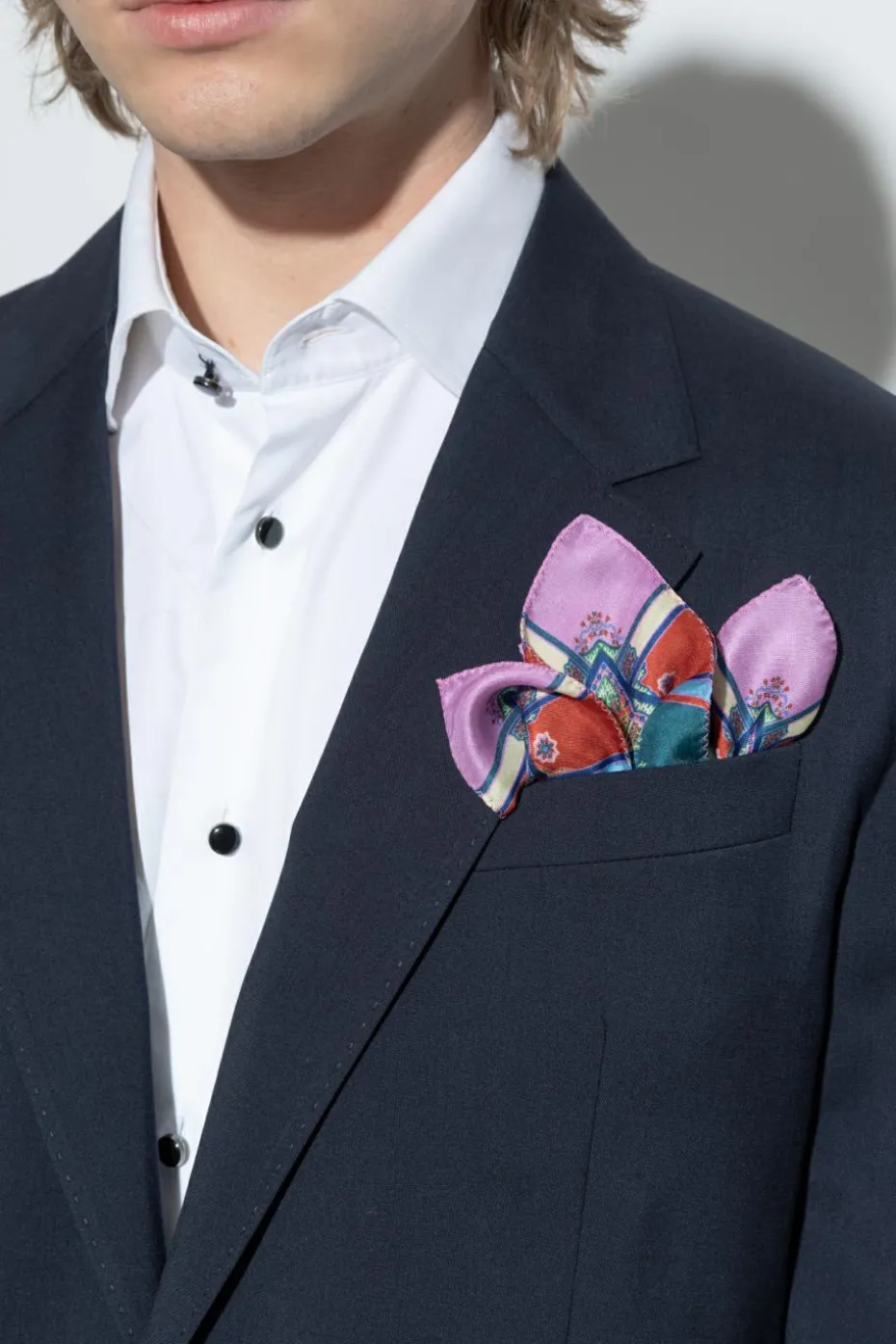 Etro MULTICOLOUR Silk pocket square