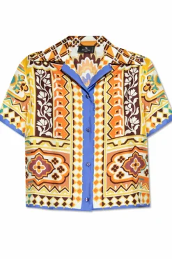 Etro MULTICOLOUR Silk short-sleeve shirt