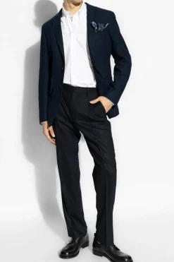 Etro NAVY BLUE Blazer with Pockets