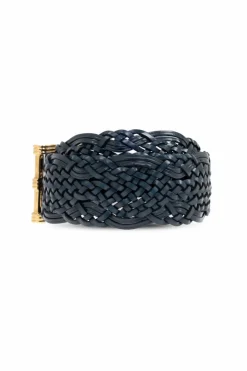Etro NAVY BLUE Braided belt