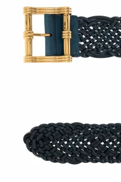 Etro NAVY BLUE Braided belt