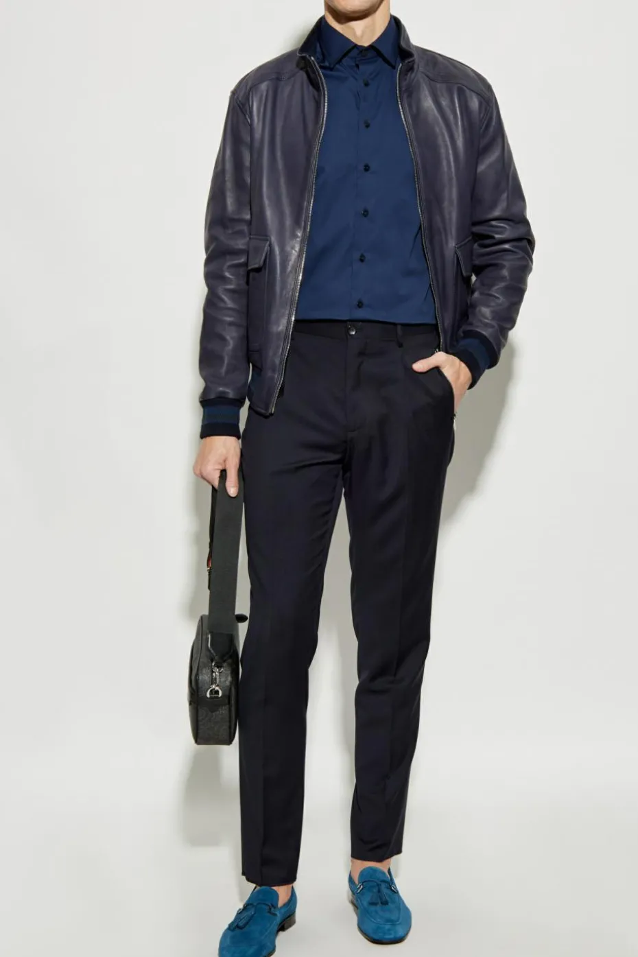 Etro NAVY BLUE Cotton shirt