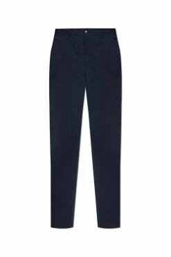 Etro NAVY BLUE Creased trousers