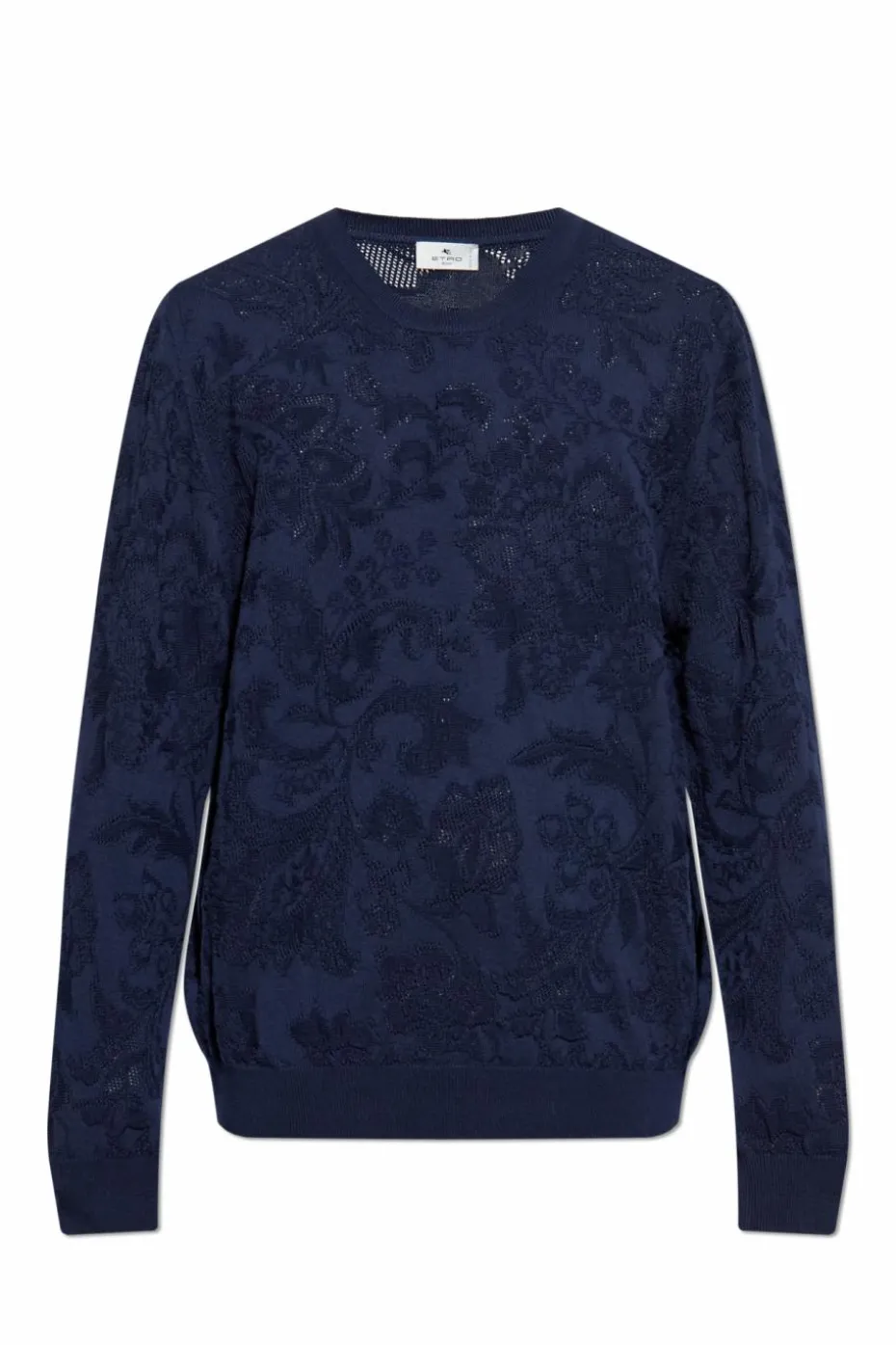 Etro NAVY BLUE Crew Neck Sweater
