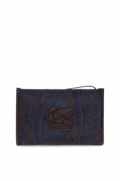 Etro NAVY BLUE Handheld pouch