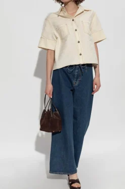 Etro NAVY BLUE High-waisted jeans