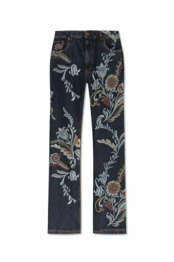 Etro NAVY BLUE Jeans with flared legs