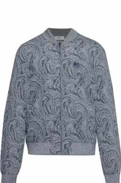 Etro NAVY BLUE Patterned sweatshirt