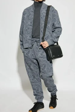 Etro NAVY BLUE Patterned sweatshirt