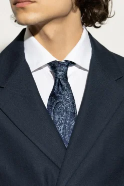 Etro NAVY BLUE Patterned tie