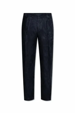 Etro NAVY BLUE Patterned pants