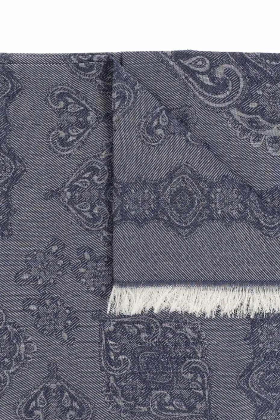 Etro NAVY BLUE Patterned scarf
