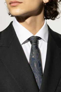 Etro NAVY BLUE Patterned tie