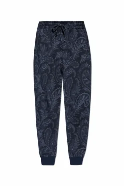 Etro NAVY BLUE Patterned sweatpants
