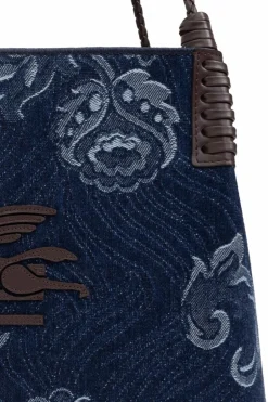 Etro NAVY BLUE shopper type bag
