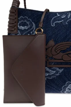 Etro NAVY BLUE shopper type bag