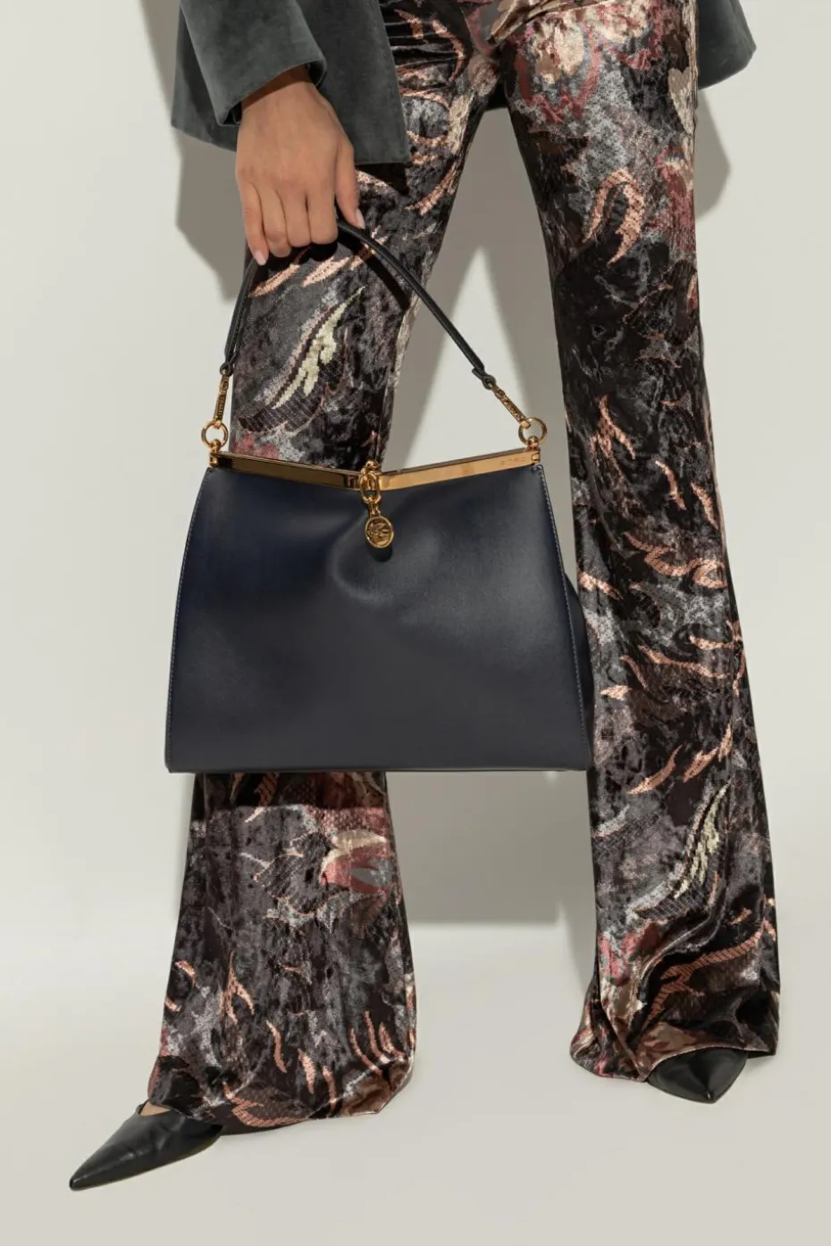 Etro NAVY BLUE Shoulder Bag Vela Large