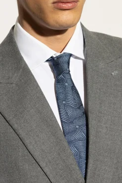 Etro NAVY BLUE Silk tie