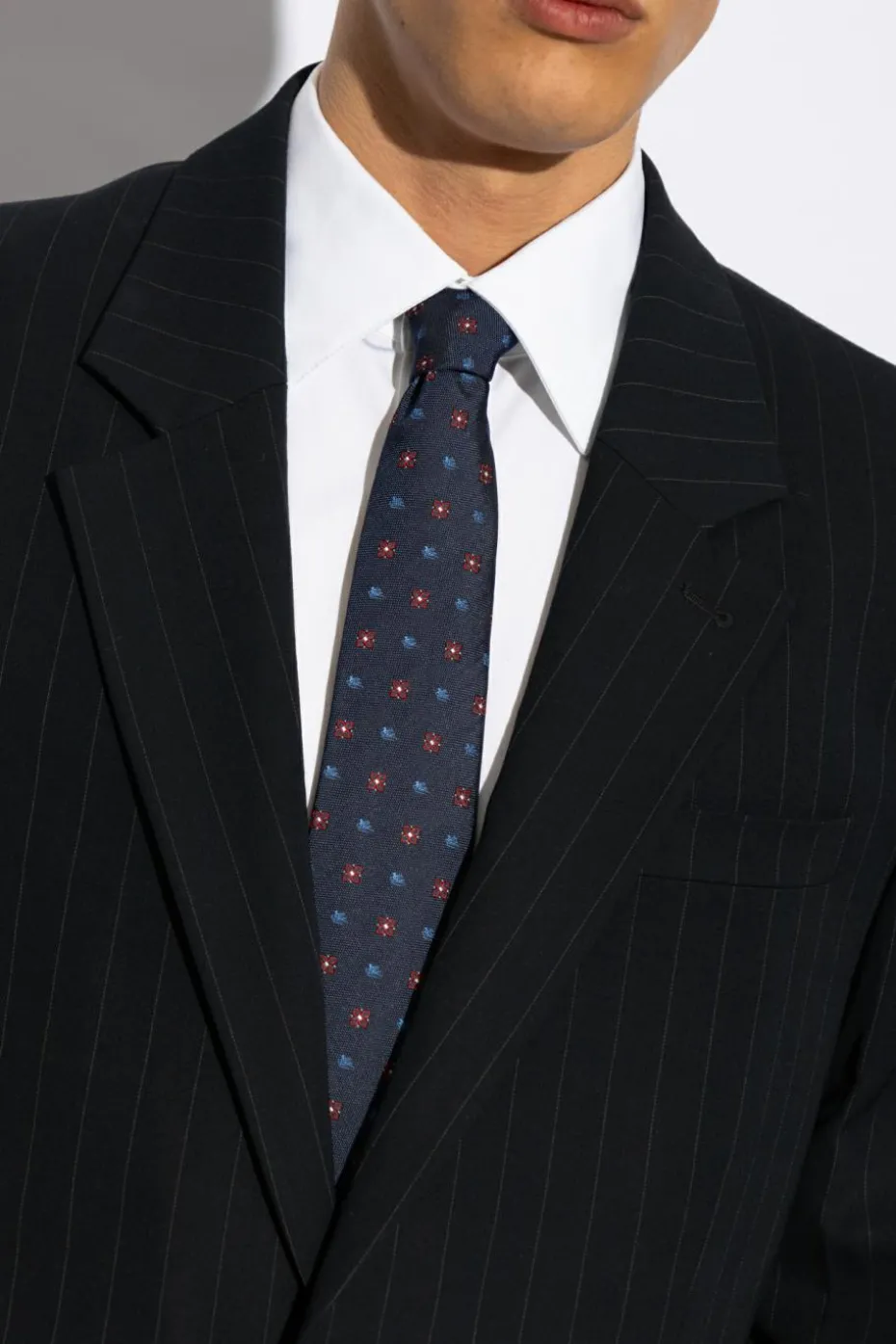 Etro NAVY BLUE Silk tie