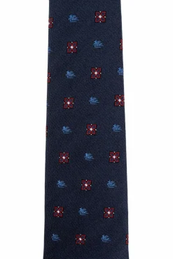 Etro NAVY BLUE Silk tie