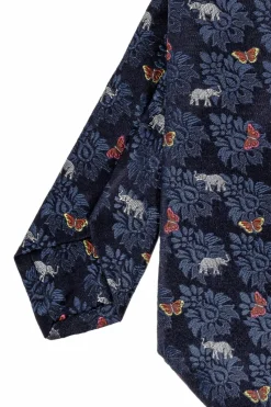 Etro NAVY BLUE Silk tie