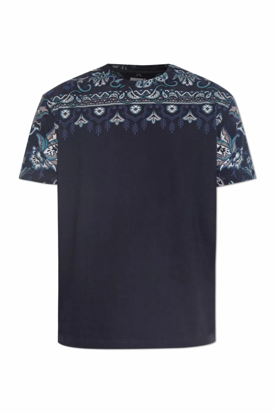 Etro NAVY BLUE T-shirt with a pattern