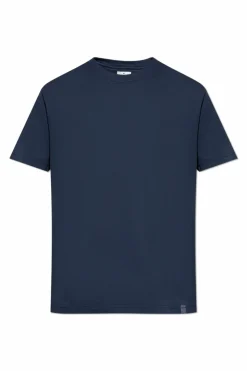 Etro NAVY BLUE T-shirt with a crew neck