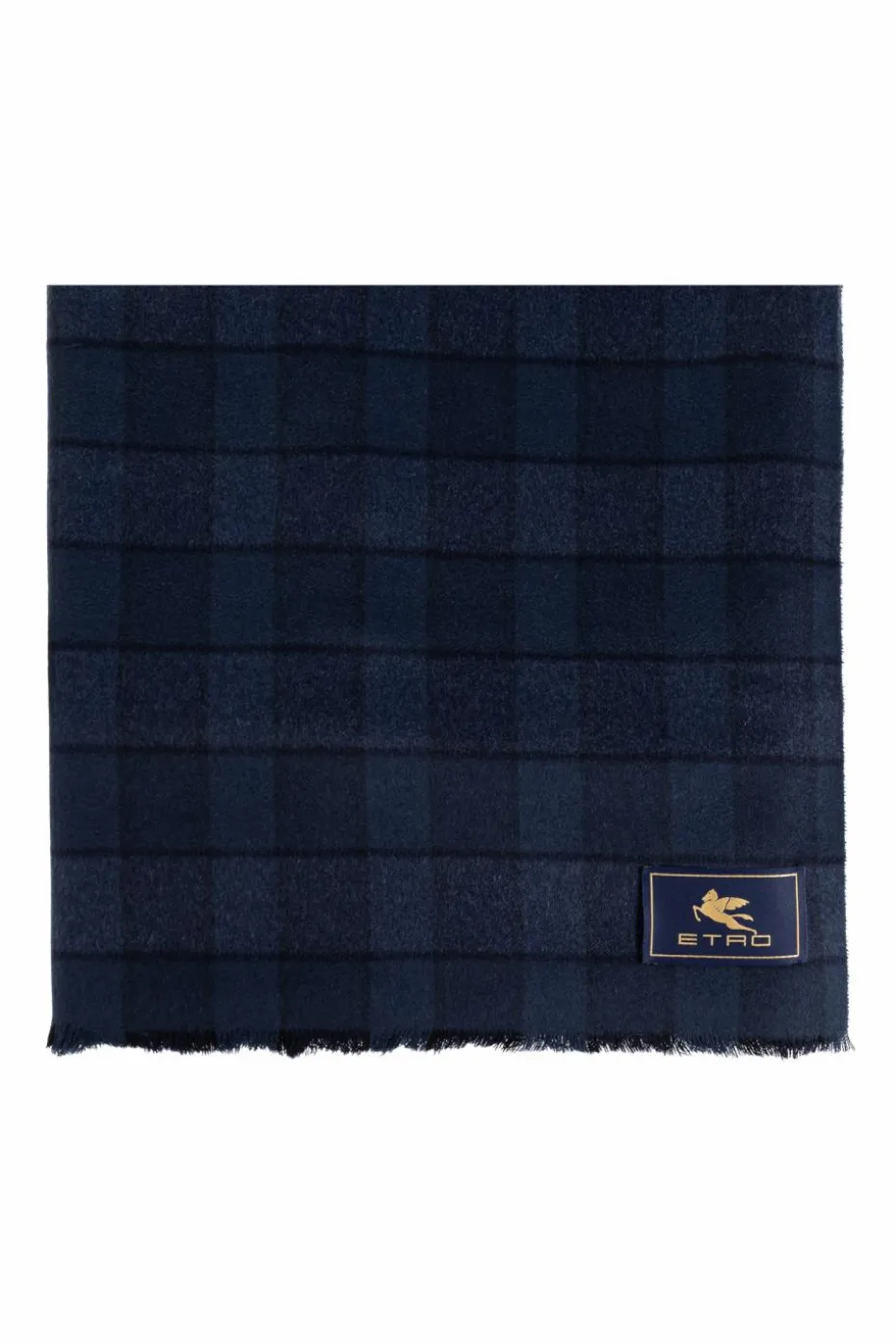 Etro NAVY BLUE Wool scarf