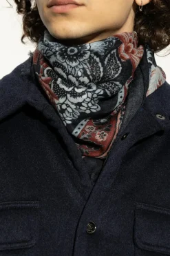 Etro NAVY BLUE Wool scarf