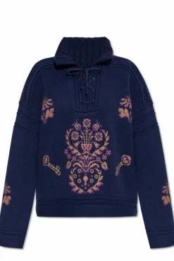 Etro NAVY BLUE Wool sweater