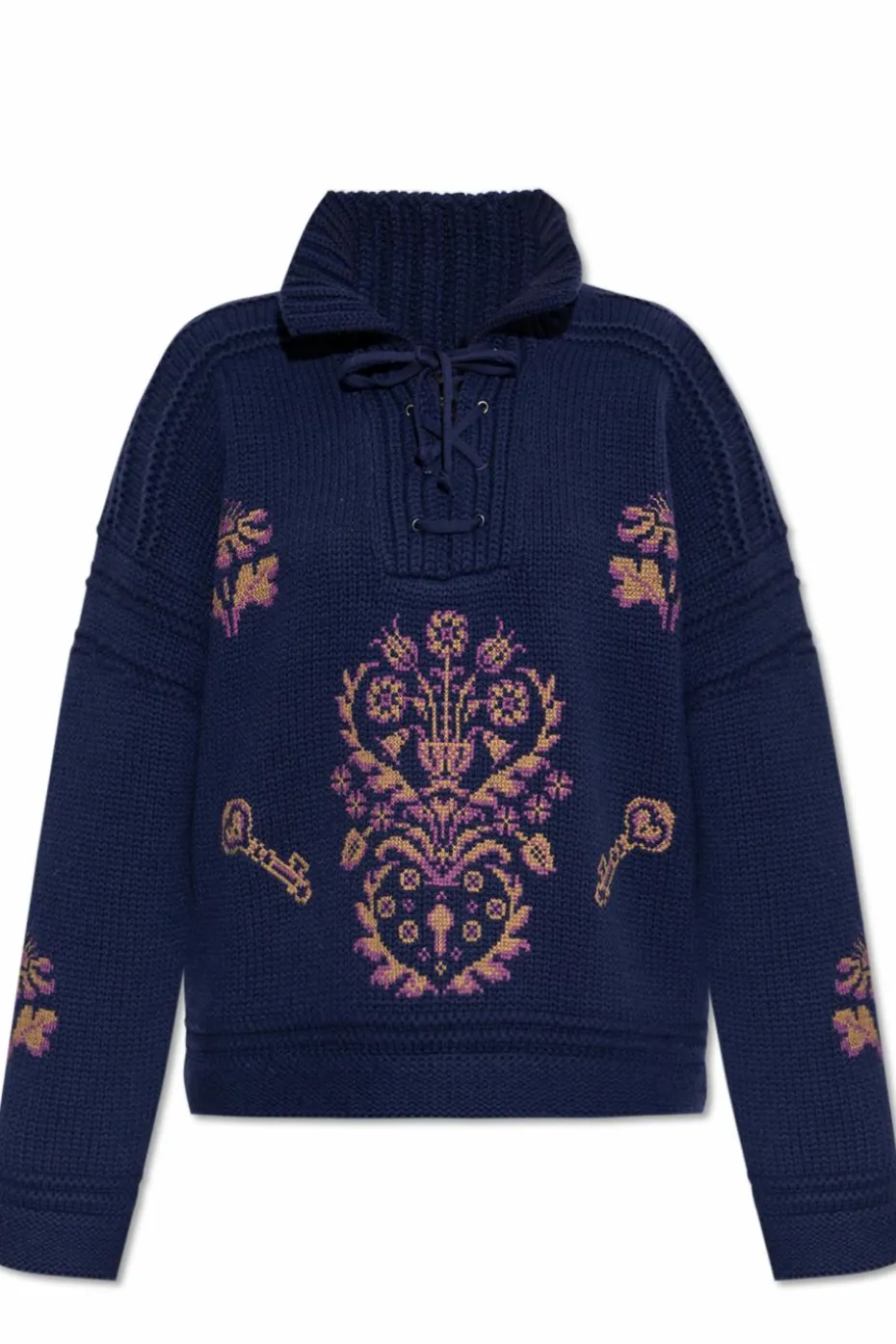 Etro NAVY BLUE Wool sweater