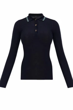 Etro NAVY BLUE Wool top