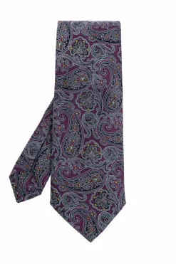 Etro PURPLE Patterned tie