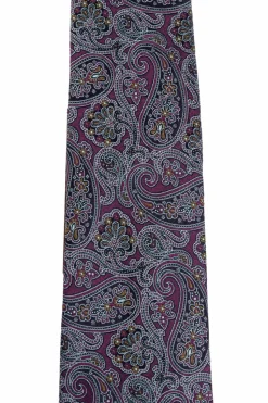 Etro PURPLE Patterned tie