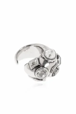 Etro SILVER Ring with crystals