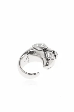 Etro SILVER Ring with crystals