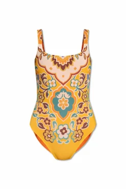 Etro YELLOW One-piece swimsuit